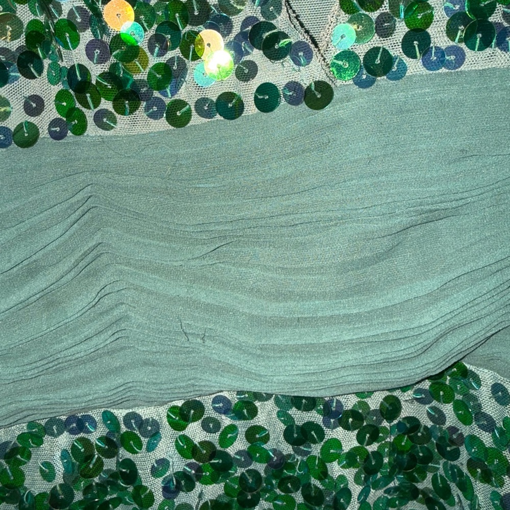 Elegant Green Sequin Dress - Picture 2 of 5